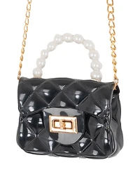 Rare Editions Girls 4T-6X Long-Sleeve Top, Handbag and Pants, 3-Piece Set