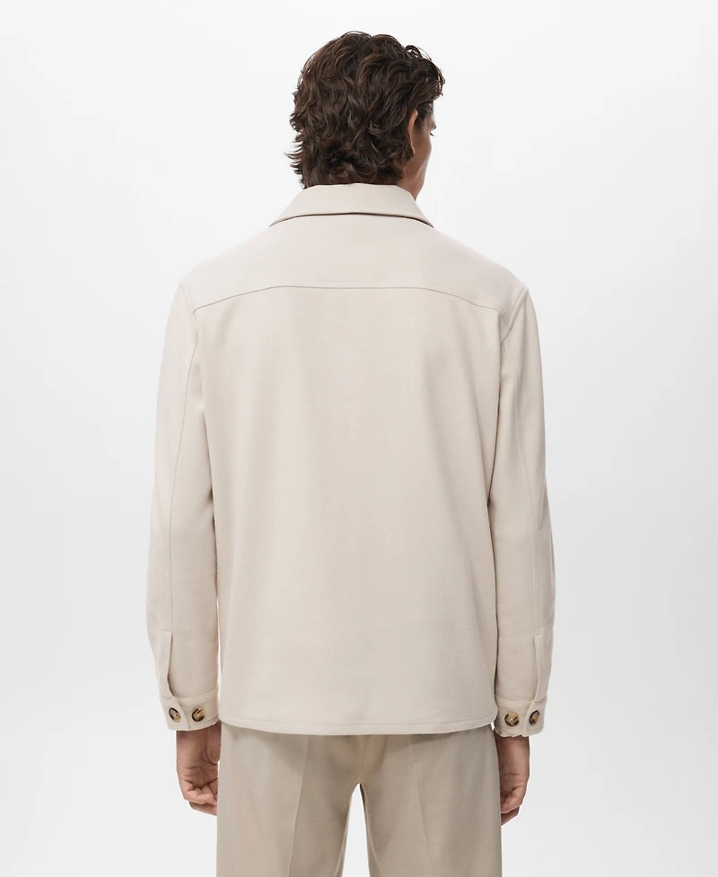 Mango Men's Regular Fit Flannel Overshirt