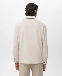 Mango Men's Regular Fit Flannel Overshirt