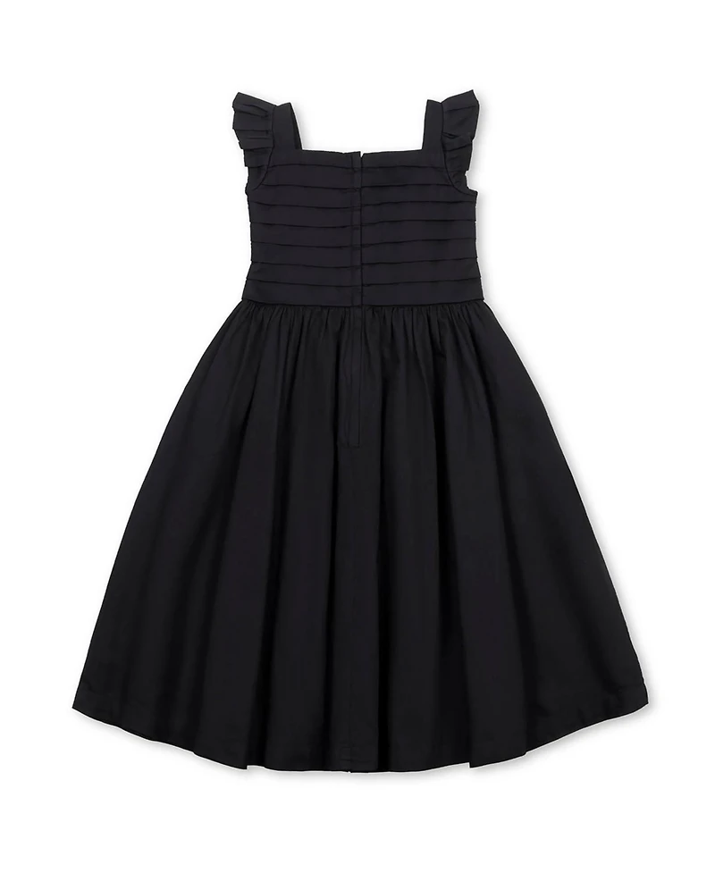 Hope & Henry Toddler Girls Organic Pleated Bodice Sateen Party Dress