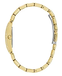 Guess Women's Gold-Tone Glitz Analog Watch, 23mm