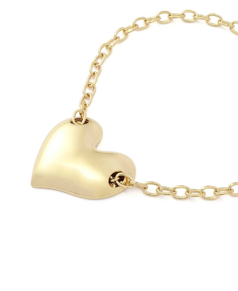 Robert Lee Morris Soho Gold Heart Pendant Statement Necklace