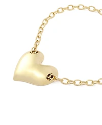Robert Lee Morris Soho Gold Heart Pendant Statement Necklace