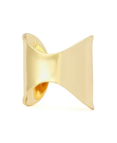 Robert Lee Morris Soho Gold Vintage Geometric Statement Cuff Bracelet
