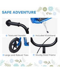 Homcom Kick Scooter for Kids 5-12 Years, Adjustable Height Handlebar, Pink