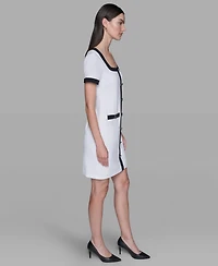 Karl Lagerfeld Paris Women's Square Neck Dress