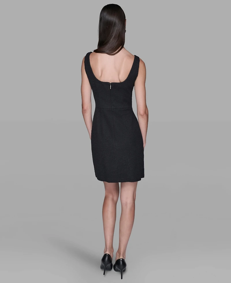 Karl Lagerfeld Paris Women's Square Neck Sheath Dress