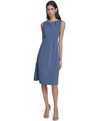 Calvin Klein Women's Sleeveless Seamed Midi Dress