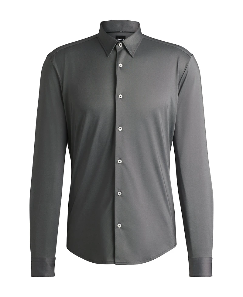 Boss by Hugo Men's Slim-Fit Performance-Stretch Shirt