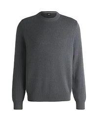 Boss by Hugo Men's Vertical Striped Regular-Fit Sweater