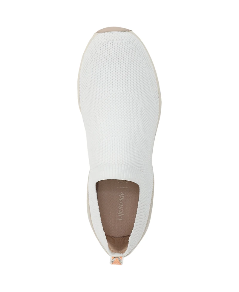 LifeStride Women's Upbeat Slip On Sneakers