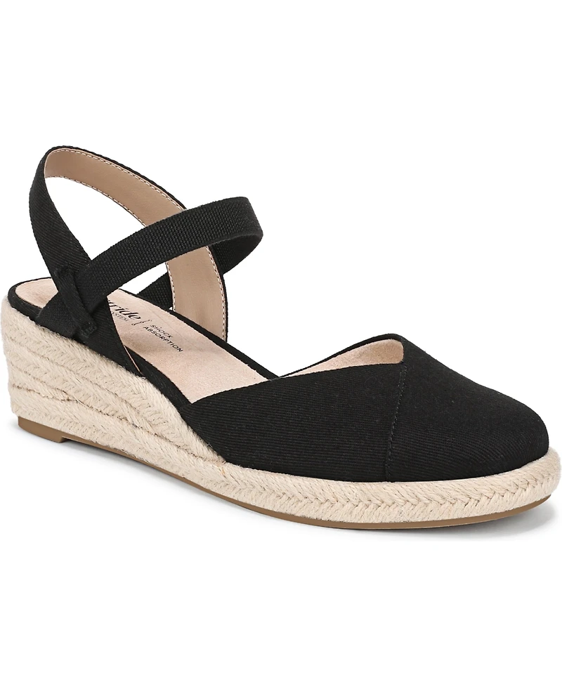 LifeStride Women's Pilar Espadrille Wedge Sandals