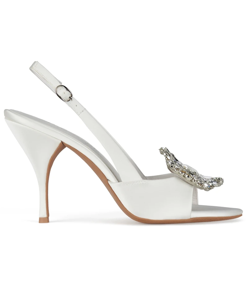 Jeffrey Campbell Women's Triomphe-j Embellished Slingback High-Heel Pumps