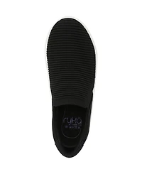 Ryka Women's Viv Ease Knit Court Inspired Slip On Sneakers
