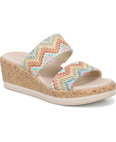 LifeStride Women's Resort Slide Wedge Sandals