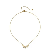 Satya Jewelry Commence with Clarity White Topaz Lotus Petal Necklace