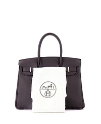 Pre-Owned Hermes Birkin Handbag Brown Togo with Palladium Hardware