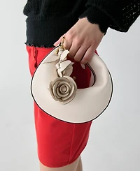 kate spade new york Crinkle Patent Leather Stacked Rose Bag Charm