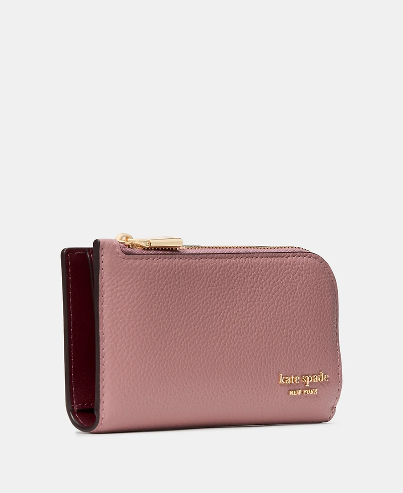 kate spade new york Devin Pebbled Leather Slim Bifold Wallet