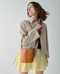 kate spade new york Halo Fine Grain Leather Mini Bucket