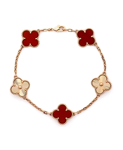 Pre-Owned Van Cleef & Arpels Vintage Alhambra 5 Motifs Bracelet