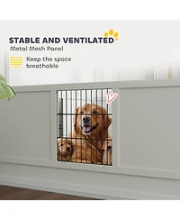 PawHut Whelping Box for Dogs w/ Pad for Large Dogs, 49" x 47" x 19"