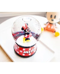 Disney Minnie Mouse Light-Up Snow Globe with Swirling Glitter Display Piece Decoration | Home Decor for Kids Room Essentials | Precious Keepsake, Cute