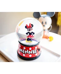 Disney Minnie Mouse Light-Up Snow Globe with Swirling Glitter Display Piece Decoration | Home Decor for Kids Room Essentials | Precious Keepsake, Cute