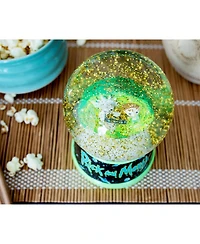Rick and Morty Portal Light-Up Adult Snow Globe with Swirling Glitter Display Piece | Home Decor Essentials | 6 Inches Tall