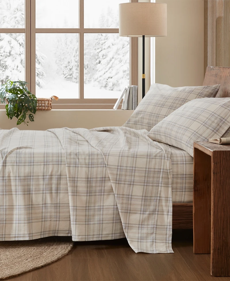 Woolrich Printed Flannel 3-Pc. Sheet Set, Twin