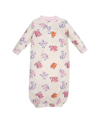Hudson Baby Baby Girls Hudson Fleece Gowns Bird, 0-6 Months