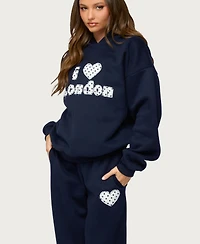 Edikted Women's I Heart London Hoodie