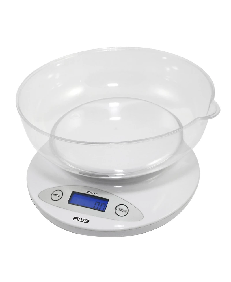 2K-Bowl Digital Kitchen Bowl Scale, 4.4LB / 2000G