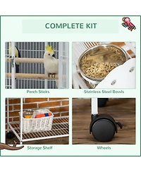 PawHut Large Parrot Cage, Cockatiels, Parakeets & Other Birds