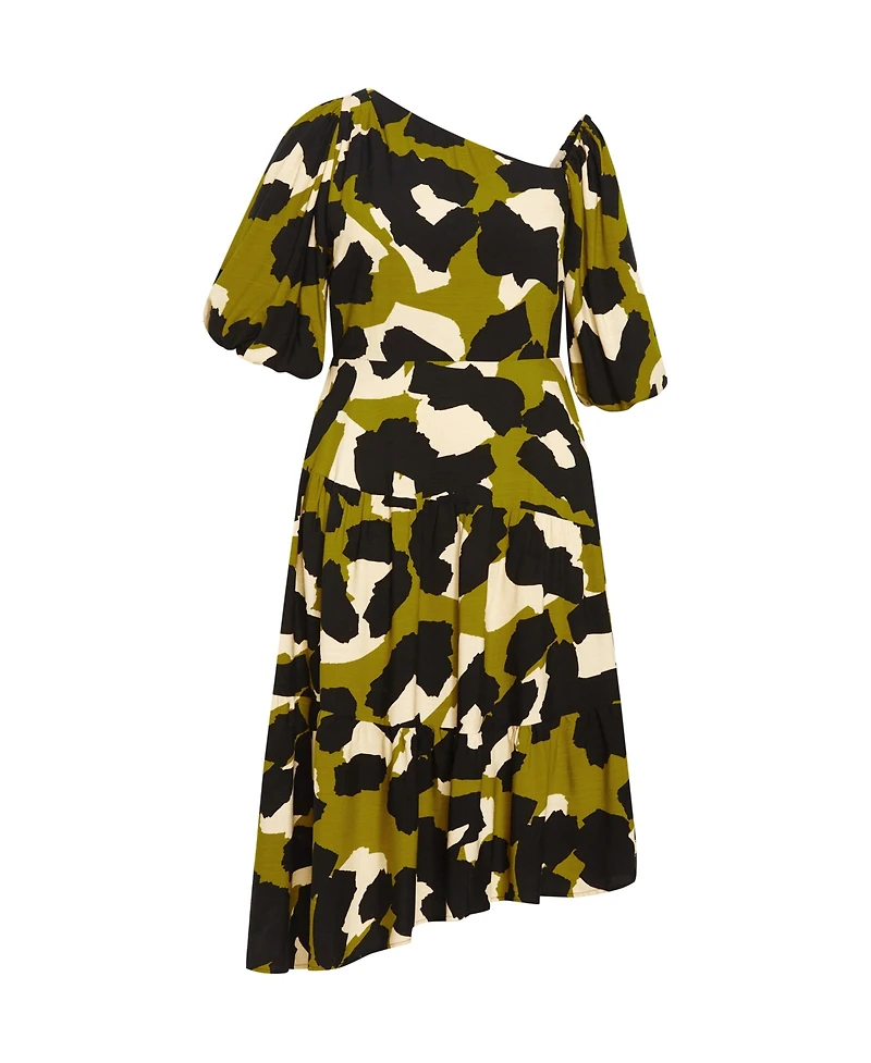 City Chic Women's Aria Print Dress
