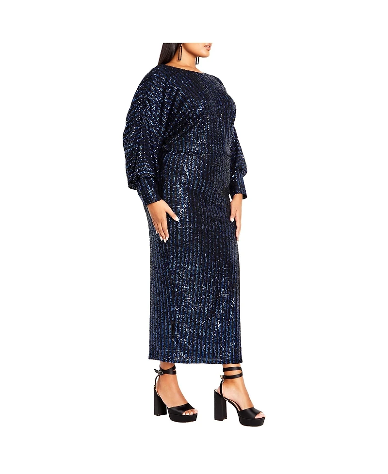 City Chic Women's Tilly Sequin Dress