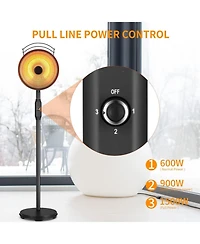 Cowsar Infrared Electric Patio Heater – Quiet, Energy Efficient, Fast Heating, Weatherproof