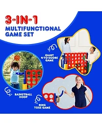 Sugift 2.5Ft 4-to-Score Giant Game Set