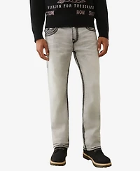 True Religion Men's Ricky Straight Super Qt Flap Jeans