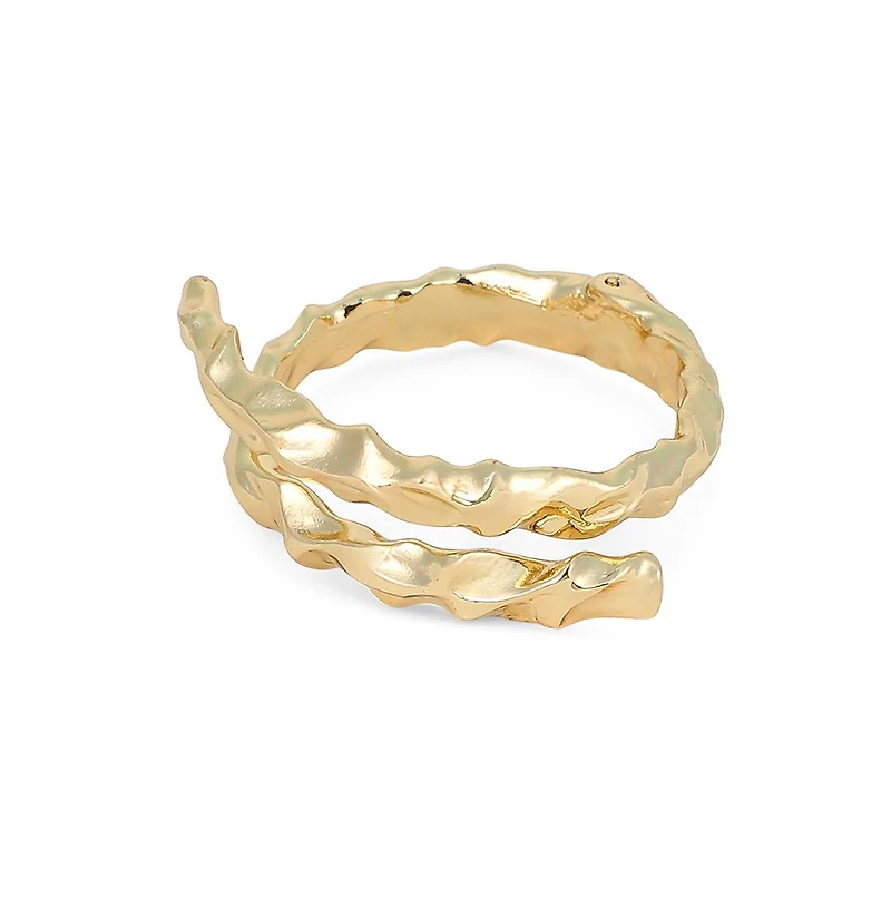 Women's The Crumple-Wrap Cuff Bracelet - California Gold