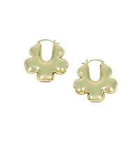 Women's The Puffer-Bolt Hoop Earrings - California Gold