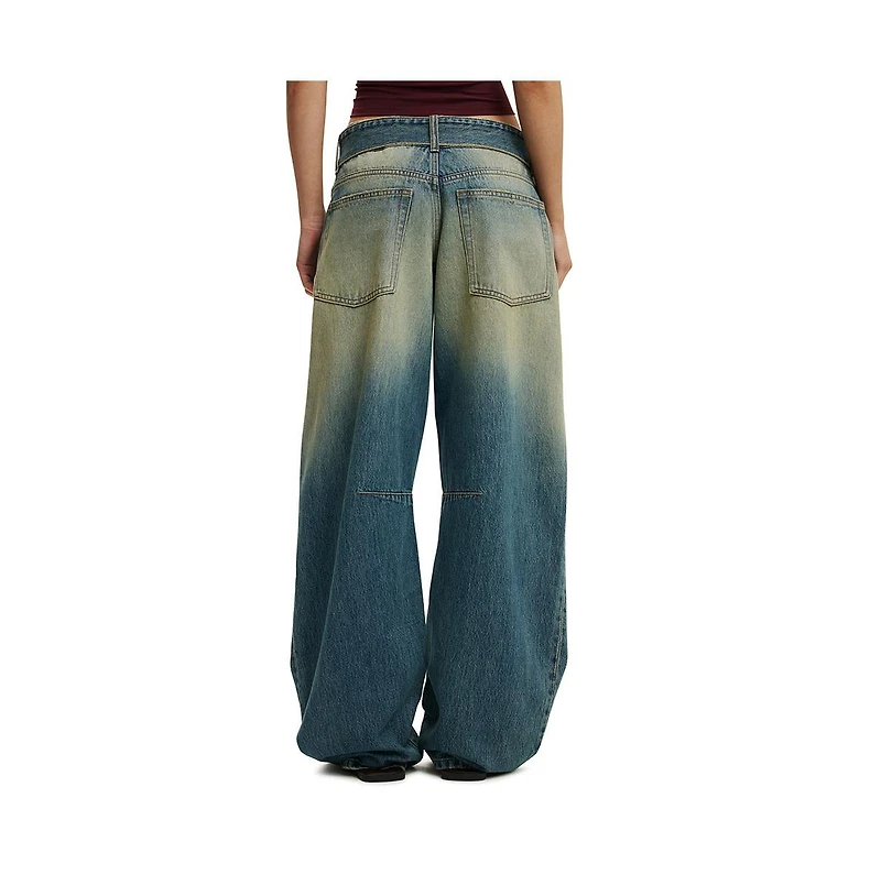 Cotton On Women's Low Barrel Jean