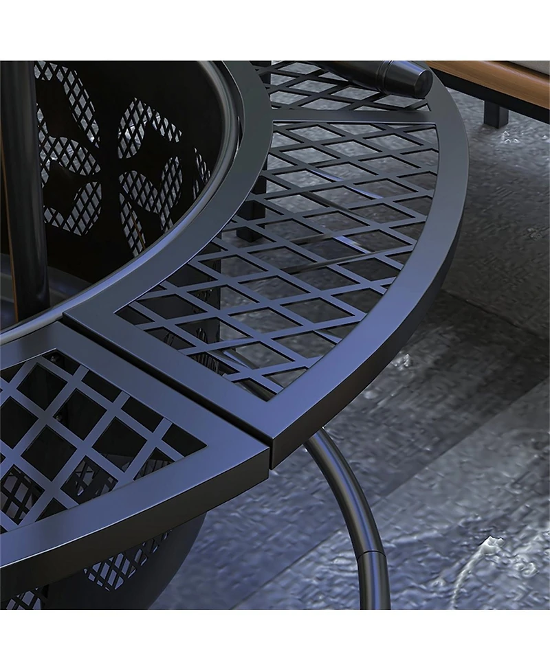 Slickblue Outdoor Fire Pit for Patio, Backyard, or Garden Gatherings