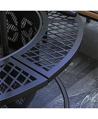 Slickblue Outdoor Fire Pit for Patio, Backyard, or Garden Gatherings