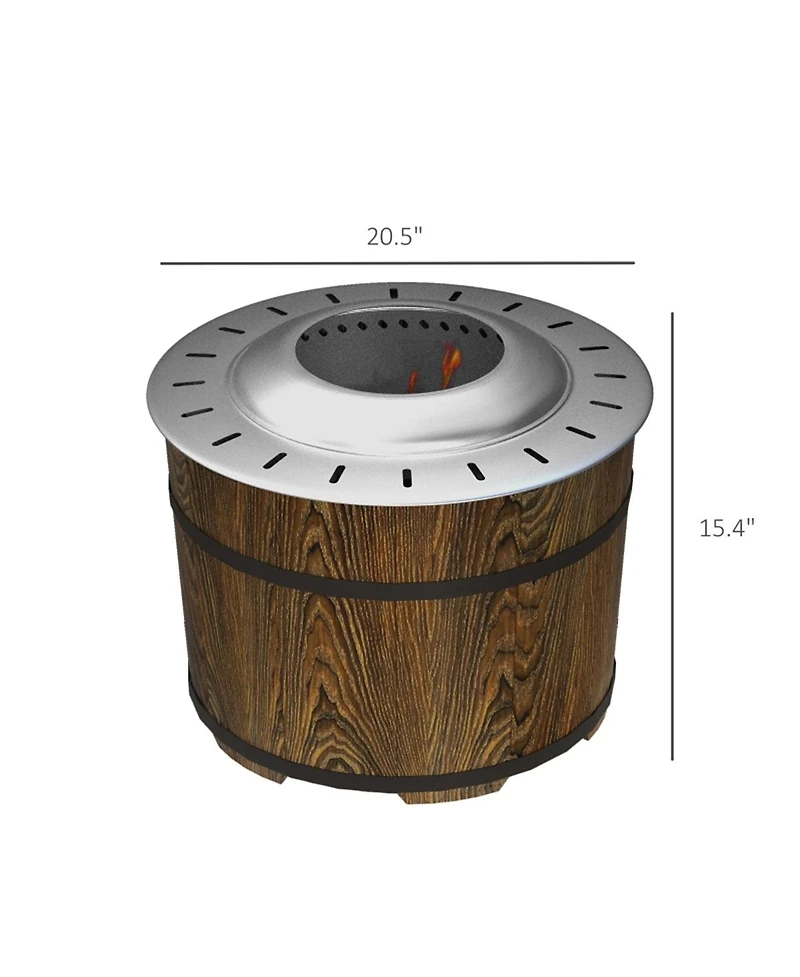 Slickblue Modern Outdoor Fire Pit for Patio, Garden, or Relaxing Evenings