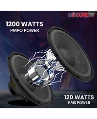 5 Core 12 Inch Guitar Amp Speaker Replacement 200W 8 Ohm Low Distortion for Electric Guitar Cabinets