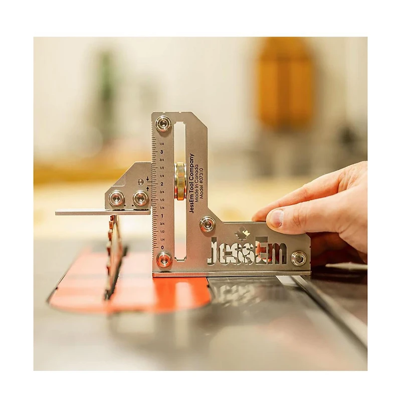 JessEm 07316 14 Gauge Stainless Steel Tool Setting Gauge - Metric - Small