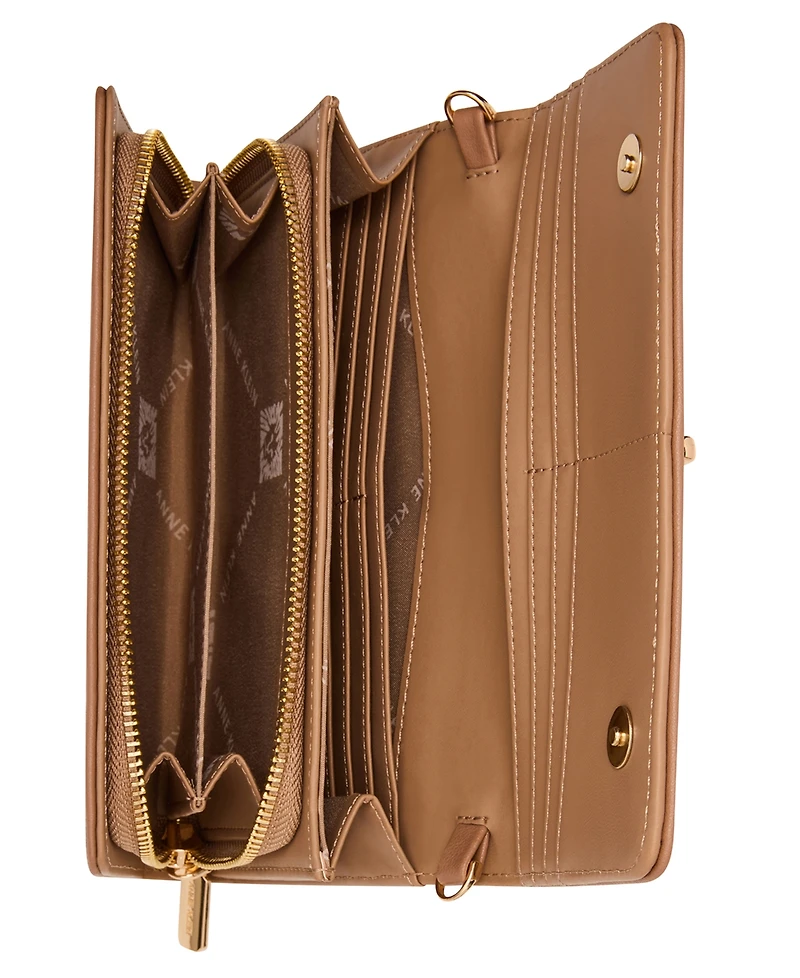 Anne Klein Wallet on Chain with Lock Charm
