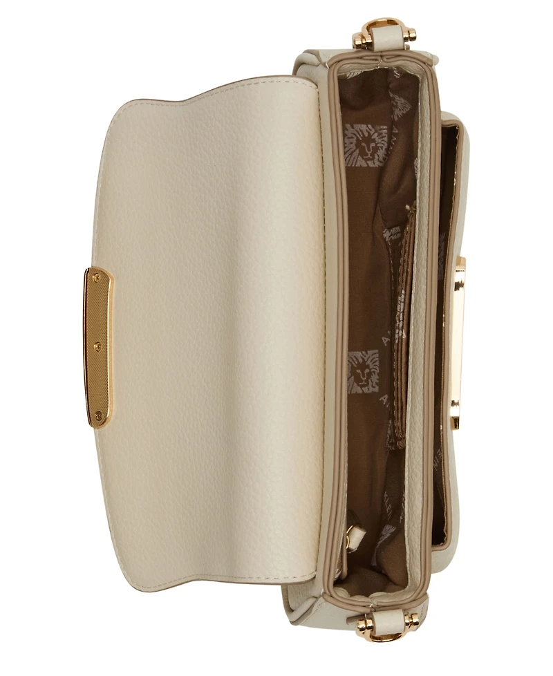 Anne Klein Sculpted Plaque East West Small Shoulder Bag