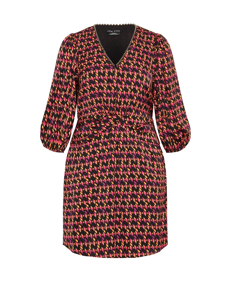 City Chic Women's Plus Milly Dress